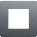 Niko Pure alu steel grey Enkelvoudige afdekplaat 220-76100 RAL 240 30 05 Niko Pure Alu Blue Grey Brushed RAL 240 30 05