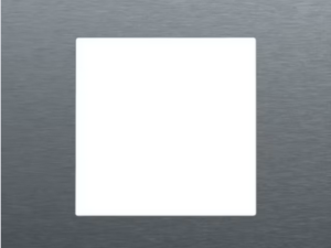 Niko Pure alu steel grey Enkelvoudige afdekplaat 220-76100 RAL 240 30 05 Niko Pure Alu Blue Grey Brushed RAL 240 30 05