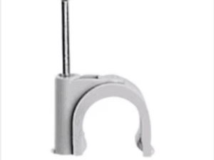 100 x Legrand Hechtklem Fixfor ronde kabel diam. 10mm -grijs- spijker 20mm Nagelklemmen