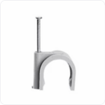 40 x Legrand Hechtklem Fixfor ronde kabel diam. 22mm -grijs- spijker 20mm Nagelklemmen