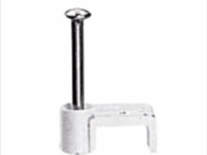 100 x Legrand Hechtklem Fixfor platte kabel 2 x 0,75mm² -wit- spijker 20mm Nagelklemmen