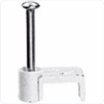 100 x Legrand Hechtklem Fixfor platte kabel 2 x 1,5mm² -wit- spijker 25mm Nagelklemmen