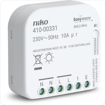 Niko 1-kanaals inbouw RF-ontvanger enkelpolig Inbouw ontvangers