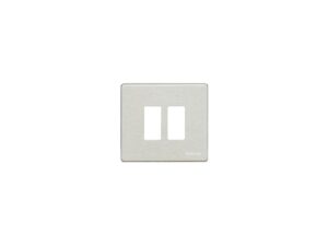 Bticino Afdekplaat Magic 2 modules voor ref. 500S/2 en ref. 500S/2V Aluminium