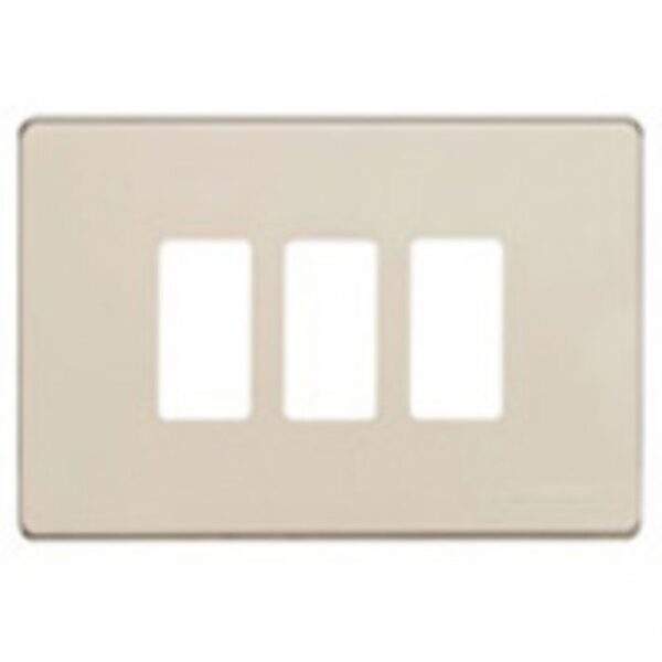 Bticino Afdekplaat Magic 3 modules voor modulehouder ref. 503R Ivoor