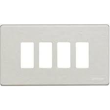 Bticino Afdekplaat Magic 4 modules voor modulehouder ref. 504S Oxydal