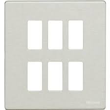 Bticino Afdekplaat Magic 6 modules voor modulehouder ref. 506LS Ivoor