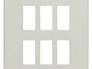 Bticino Afdekplaat Magic 6 modules voor modulehouder ref. 506S Oxydal