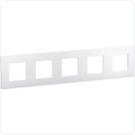 Legrand Valena Next afdekplaat 5 mechanismen hor/vert centerafstand 71mm wit Valena Next Wit