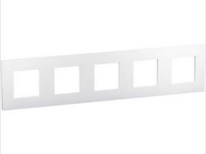 Legrand Valena Next afdekplaat 5 mechanismen hor/vert centerafstand 71mm wit Valena Next Wit