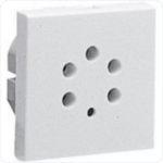 Legrand Mosaic contactdoos Belgacom 4 contacten 2 modules wit Mosaic Stopcontacten