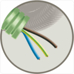 100 meter 3G1,5mm² Green Flex voorbedrade buis 16mm LS0H installatie H07Z1-U Halogeenvrije flex 1,5mm²