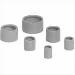 100 x Ingang PVC 20mm donkergrijs RAL 7037 Buizen en toebehoren 20mm