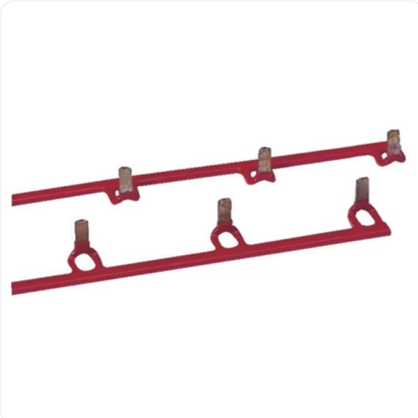 4 x ABB Vynckier Individueel geïsoleerde verbindingsrail 2P 14 mod.