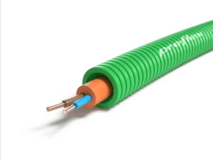 100 meter groen RF1H30 2X1,5mm² Preflex safe voorbedrade buis 16mm LS0H Halogeenvrije flex 1,5mm²