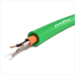 100 meter groen 3G1,5mm² Preflex safe voorbedrade buis 16mm LS0H installatie RF1H30 Halogeenvrije flex 1,5mm²