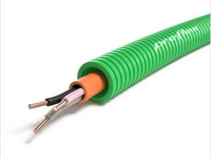 100 meter groen 3G1,5mm² Preflex safe voorbedrade buis 16mm LS0H installatie RF1H30 Halogeenvrije flex 1,5mm²