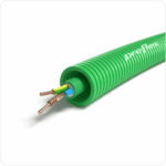 100 meter groen XGB 3G1,5mm² Preflex safe voorbedrade buis 20mm LS0H Halogeenvrije flex 1,5mm²