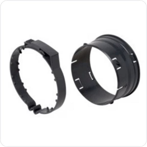 Aldes EasyClip koppelstuk + ring Ø125mm Toebehoren