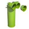 Ubbink Air Excellent 23C Ventieladapter 125-90°