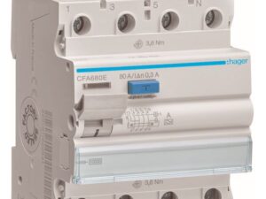 Hager Aardlekschakelaar 3P+N 80A 300mA A