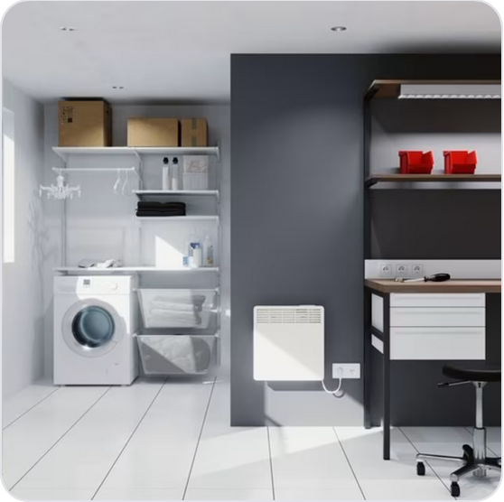 STIEBEL ELTRON Wandconvector CWM 1500 U 1,5kW geen stekker via piloot draad 450x582x100 Convectoren