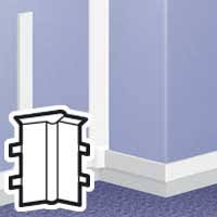 Legrand 10 x Variabele binnenhoek DLP bovenplint 75 x 20 mm wit