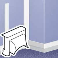 Legrand Aftakking bovenplint 75x20mm voor vloerlijst
