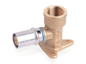 Systempex muurplaat Vpe-Alu-buis aansluiting persen H 53 mm 16 x 2.0 mm 1/2"F Systempex Pers muurplaten