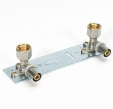 Begetube perskoppeling beugel met 2 verstelbare muurplaten 1/2 duim x 16/2mm