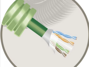 100 meter Green Flex voorbedrade buis 16mm LS0H groen + data U/UTP CAT6A