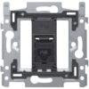 Niko 1 RJ45-aansluiting UTP Cat. 6, klaar voor PoE++vlakke uitvoering, incl. sokkel 60 x 71 mm met schroefbevestiging