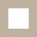 Niko Pure steel champagne coated Enkelvoudige afdekplaat 166-76100 RAL 080 70 10