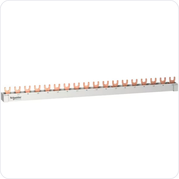Hager Overbruggingsbaar 3x(P+N) 80A met vorken 16mm² 57M (kopie) 3 Fasen + N