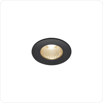 SLV Belgium Patta-I LED rond DL IP65 zwart 18-3000K Led inbouwspots