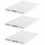 Vasco vervangfilterset F7/G4/G4 275 x 275 x 25 mm 1 set bevat 3 filters Vasco Toebehoren