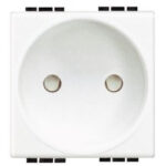 BTICINO Stopcontact Light 2P 10/16A 250V afgeschermde klemmen 2 modules