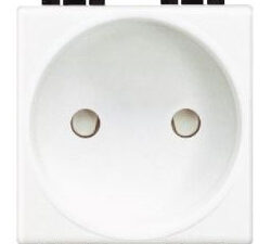 BTICINO Stopcontact Light 2P 10/16A 250V afgeschermde klemmen 2 modules