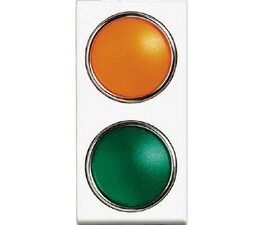 BTICINO Verklikker Light met 2 verlichtbare (1 oranje en 1 groen) lensjes