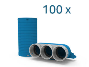 Vent-Axia Uniflexplus+ 69 ventielcollector 3XD69-125 met huls BULK Vent-Axia Plenum ventilatiekanalen