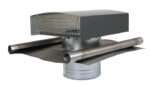 Ventilair MCTH-R125 metalen dakkap rood D 125 mm