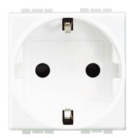 BTICINO Stopcontact Light 2P+A Italie 250V 10/16A (randaarding) klemmen