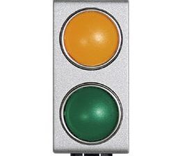 BTICINO Verklikker Light Tech met 2 verlichtbare (1 oranje en 1 groen) lensjes