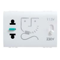 BTICINO Stopcontact voor scheerapparaat Light 230 V 20 VA 50/60 Hz 3 modules