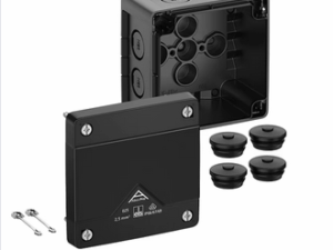 Spelsberg Zwarte aftakdoos L87 x B87 x H52 mm Aftakdozen