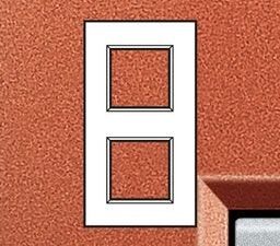 BTICINO LivingLight steen Rechthoekige afdekplaat 2x2 modules