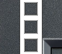 BTICINO LivingLight antraciet Rechthoekige afdekplaat 3x2 modules 71mm