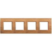 BTICINO LivingLight noten Rechthoekige afdekplaat 4x2 modules 71mm