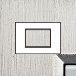 BTICINO LivingLight geborsteld staal Rechthoekige afdekplaat 3 modules