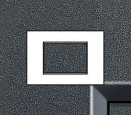 BTICINO LivingLight antraciet Rechthoekige afdekplaat 3 modules